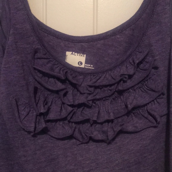 Purple Ruffle Front Tank - Picture 2 of 3